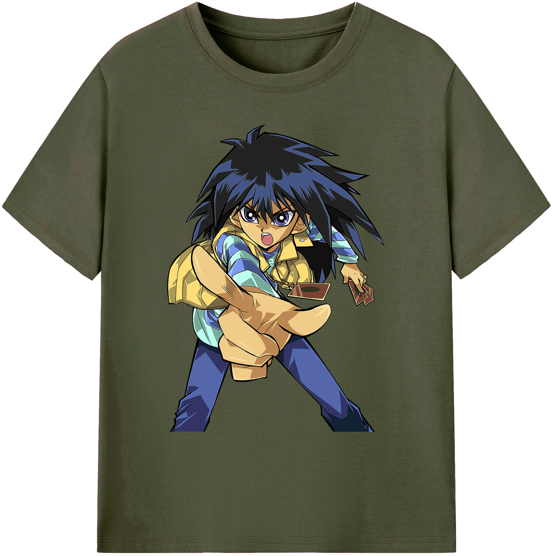 （画像用） 遊☆戯☆王 Yu-Gi-Oh! 綿100％ メンズ半袖Tシャツ｜肌触りやわらか＆通気性